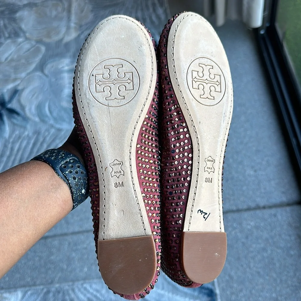 Tory Burch raspberry Chelsea flats - Picture 5 of 6